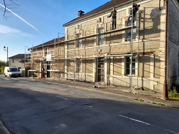 Rénovation de façade en pierres à Périgueux